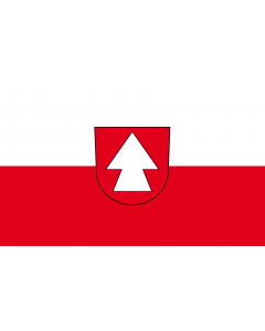 Flag: Hirrlingen |  landscape flag | 1.35m² | 14.5sqft | 90x150cm | 3x5ft 