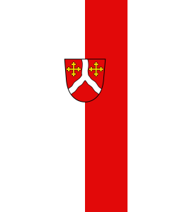 Flag: Kirchentellinsfurt |  portrait flag | 3.5m² | 38sqft | 300x120cm | 10x4ft 