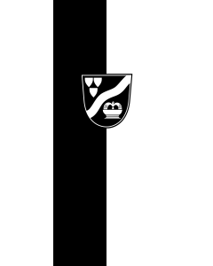 Vertical Hanging Beam Flag: Mössingen | portrait flag | 3.5m² | 38sqft | 300x120cm | 10x4ft