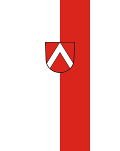 Vertical Hanging Swivel Crossbar Banner Flag: Nehren | portrait flag | 3.5m² | 38sqft | 300x120cm | 10x4ft