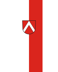 Vertical Hanging Beam Flag: Nehren | portrait flag | 6m² | 64sqft | 400x150cm | 13x5ft