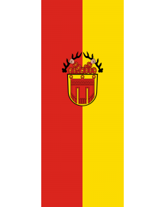 Flag: Tübingen, Universitätsstadt |  portrait flag | 3.5m² | 38sqft | 300x120cm | 10x4ft 