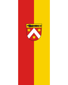 Vertical Hanging Swivel Crossbar Banner Flag: Neustetten |  portrait flag | 6m² | 64sqft | 400x150cm | 13x5ft 