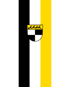 Flag: Balingen |  portrait flag | 6m² | 64sqft | 400x150cm | 13x5ft 