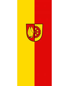 Flag: Bisingen |  portrait flag | 3.5m² | 38sqft | 300x120cm | 10x4ft 