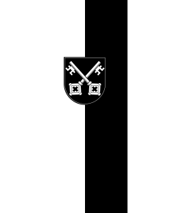 Vertical Hanging Swivel Crossbar Banner Flag: Burladingen |  portrait flag | 3.5m² | 38sqft | 300x120cm | 10x4ft 