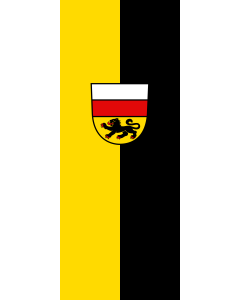 Vertical Hanging Beam Flag: Dautmergen |  portrait flag | 3.5m² | 38sqft | 300x120cm | 10x4ft 