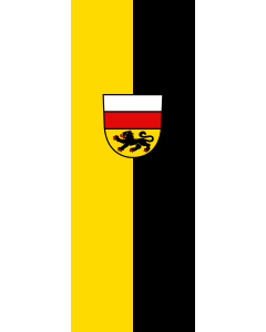 Vertical Hanging Beam Flag: Dautmergen |  portrait flag | 6m² | 64sqft | 400x150cm | 13x5ft 