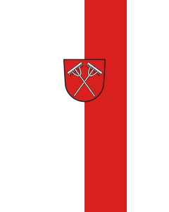 Vertical Hanging Swivel Crossbar Banner Flag: Dormettingen | portrait flag | 3.5m² | 38sqft | 300x120cm | 10x4ft
