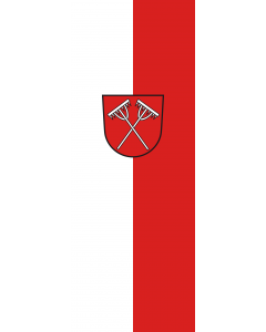 Flag: Dormettingen |  portrait flag | 6m² | 64sqft | 400x150cm | 13x5ft 