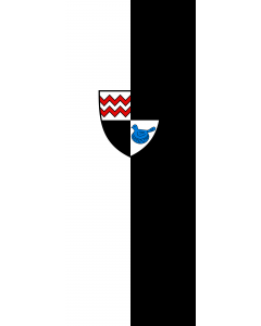 Flag: Grosselfingen |  portrait flag | 3.5m² | 38sqft | 300x120cm | 10x4ft 