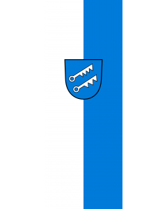 Flag: Hausen am Tann |  portrait flag | 6m² | 64sqft | 400x150cm | 13x5ft 