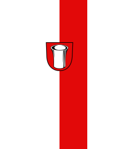 Flag: Meßstetten |  portrait flag | 6m² | 64sqft | 400x150cm | 13x5ft 