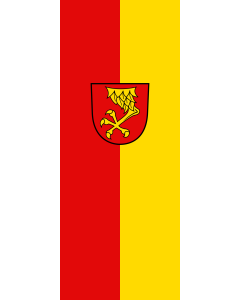 Vertical Hanging Beam Flag: Nusplingen | portrait flag | 3.5m² | 38sqft | 300x120cm | 10x4ft