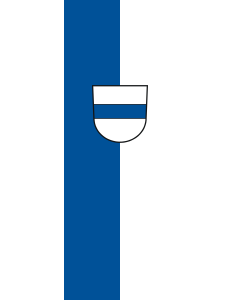 Vertical Hanging Beam Flag: Obernheim |  portrait flag | 6m² | 64sqft | 400x150cm | 13x5ft 