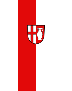 Vertical Hanging Swivel Crossbar Banner Flag: Straßberg | portrait flag | 3.5m² | 38sqft | 300x120cm | 10x4ft