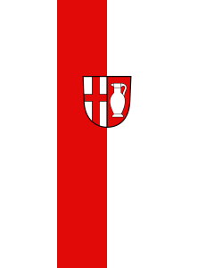 Vertical Hanging Swivel Crossbar Banner Flag: Straßberg | portrait flag | 6m² | 64sqft | 400x150cm | 13x5ft