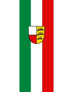 Vertical Hanging Beam Flag: Winterlingen | portrait flag | 6m² | 64sqft | 400x150cm | 13x5ft