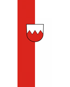 Flag: Zimmern unter der Burg |  portrait flag | 3.5m² | 38sqft | 300x120cm | 10x4ft 