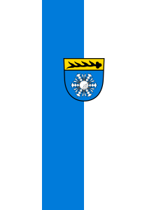 Vertical Hanging Beam Flag: Albstadt | portrait flag | 3.5m² | 38sqft | 300x120cm | 10x4ft