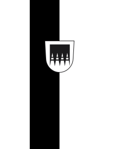 Vertical Hanging Beam Flag: Asselfingen | portrait flag | 3.5m² | 38sqft | 300x120cm | 10x4ft