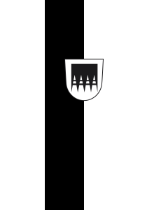 Vertical Hanging Beam Flag: Asselfingen | portrait flag | 6m² | 64sqft | 400x150cm | 13x5ft
