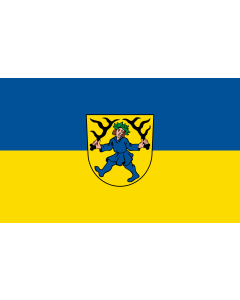 Flag: Blaubeuren |  landscape flag | 1.35m² | 14.5sqft | 90x150cm | 3x5ft 