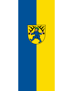 Flag: Blaubeuren | portrait flag | 3.5m² | 38sqft | 300x120cm | 10x4ft
