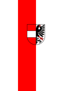 Bandiera: Dietenheim | bandiera ritratto | 3,5&nbsp;m² | 300&nbsp;×&nbsp;120&nbsp;cm 
