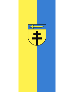 Flag: Dornstadt |  portrait flag | 3.5m² | 38sqft | 300x120cm | 10x4ft 