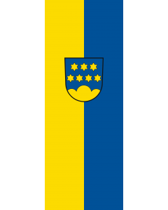 Flag: Emeringen |  portrait flag | 6m² | 64sqft | 400x150cm | 13x5ft 