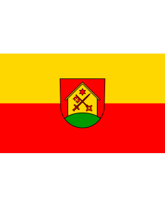 Flag: Hausen am Bussen |  landscape flag | 1.35m² | 14.5sqft | 90x150cm | 3x5ft 