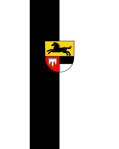 Bandiera: Langenau | bandiera ritratto | 3,5&nbsp;m² | 300&nbsp;×&nbsp;120&nbsp;cm 
