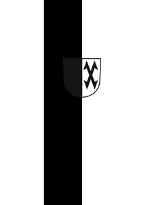 Vertical Hanging Beam Flag: Neenstetten |  portrait flag | 6m² | 64sqft | 400x150cm | 13x5ft 