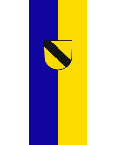 Vertical Hanging Beam Flag: Öpfingen | portrait flag | 3.5m² | 38sqft | 300x120cm | 10x4ft