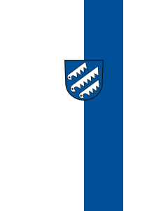 Vertical Hanging Beam Flag: Untermarchtal | portrait flag | 6m² | 64sqft | 400x150cm | 13x5ft