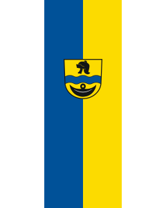 Vertical Hanging Beam Flag: Unterstadion |  portrait flag | 6m² | 64sqft | 400x150cm | 13x5ft 