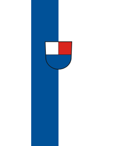 Vertical Hanging Beam Flag: Westerstetten | portrait flag | 6m² | 64sqft | 400x150cm | 13x5ft