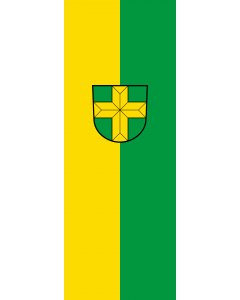 Vertical Hanging Beam Flag: Allmannsweiler |  portrait flag | 6m² | 64sqft | 400x150cm | 13x5ft 