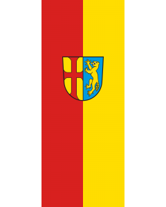 Vertical Hanging Swivel Crossbar Banner Flag: Attenweiler |  portrait flag | 3.5m² | 38sqft | 300x120cm | 10x4ft 