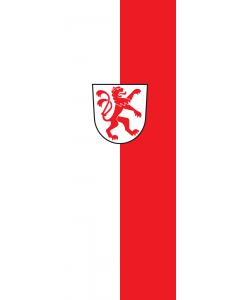 Vertical Hanging Beam Flag: Bad Schussenried |  portrait flag | 6m² | 64sqft | 400x150cm | 13x5ft 