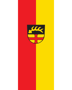 Vertical Hanging Beam Flag: Betzenweiler | portrait flag | 3.5m² | 38sqft | 300x120cm | 10x4ft