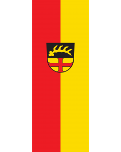 Vertical Hanging Beam Flag: Betzenweiler |  portrait flag | 6m² | 64sqft | 400x150cm | 13x5ft 