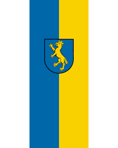 Vertical Hanging Swivel Crossbar Banner Flag: Biberach an der Riß |  portrait flag | 3.5m² | 38sqft | 300x120cm | 10x4ft 