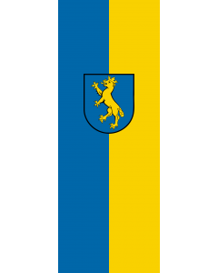 Vertical Hanging Beam Flag: Biberach an der Riß |  portrait flag | 6m² | 64sqft | 400x150cm | 13x5ft 