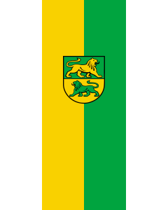 Vertical Hanging Beam Flag: Dürmentingen |  portrait flag | 3.5m² | 38sqft | 300x120cm | 10x4ft 