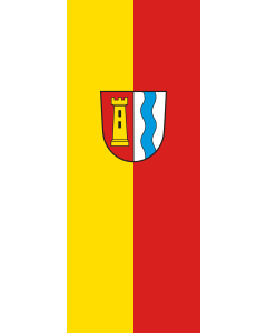 Vertical Hanging Beam Flag: Dürnau |  portrait flag | 3.5m² | 38sqft | 300x120cm | 10x4ft 
