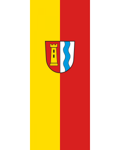Vertical Hanging Swivel Crossbar Banner Flag: Dürnau |  portrait flag | 3.5m² | 38sqft | 300x120cm | 10x4ft 