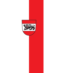 Vertical Hanging Swivel Crossbar Banner Flag: Eberhardzell | portrait flag | 3.5m² | 38sqft | 300x120cm | 10x4ft