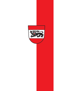Vertical Hanging Beam Flag: Eberhardzell | portrait flag | 6m² | 64sqft | 400x150cm | 13x5ft